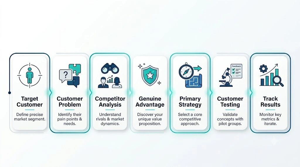 Seven steps to choose the right competitive strategy