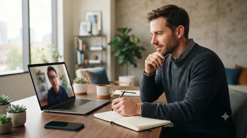 SaaS founder speaking with a potential pilot customer
