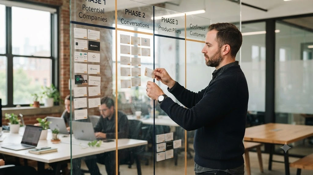 SaaS pilot customer acquisition process