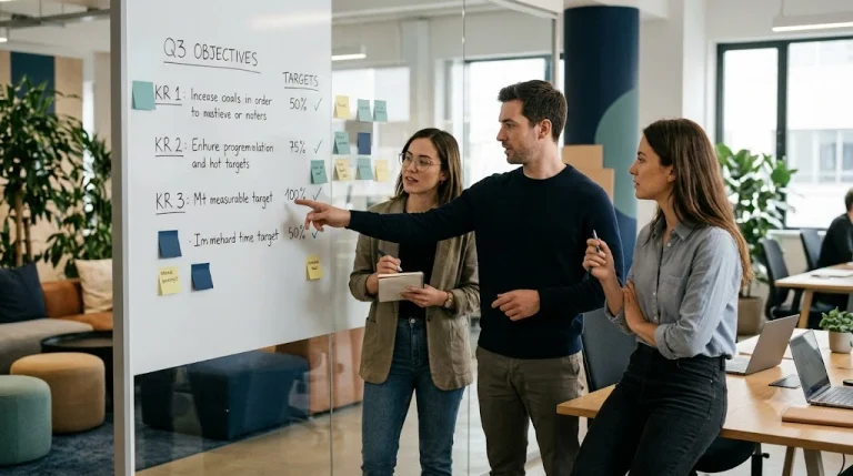 OKRs for small startup teams planning shared goals